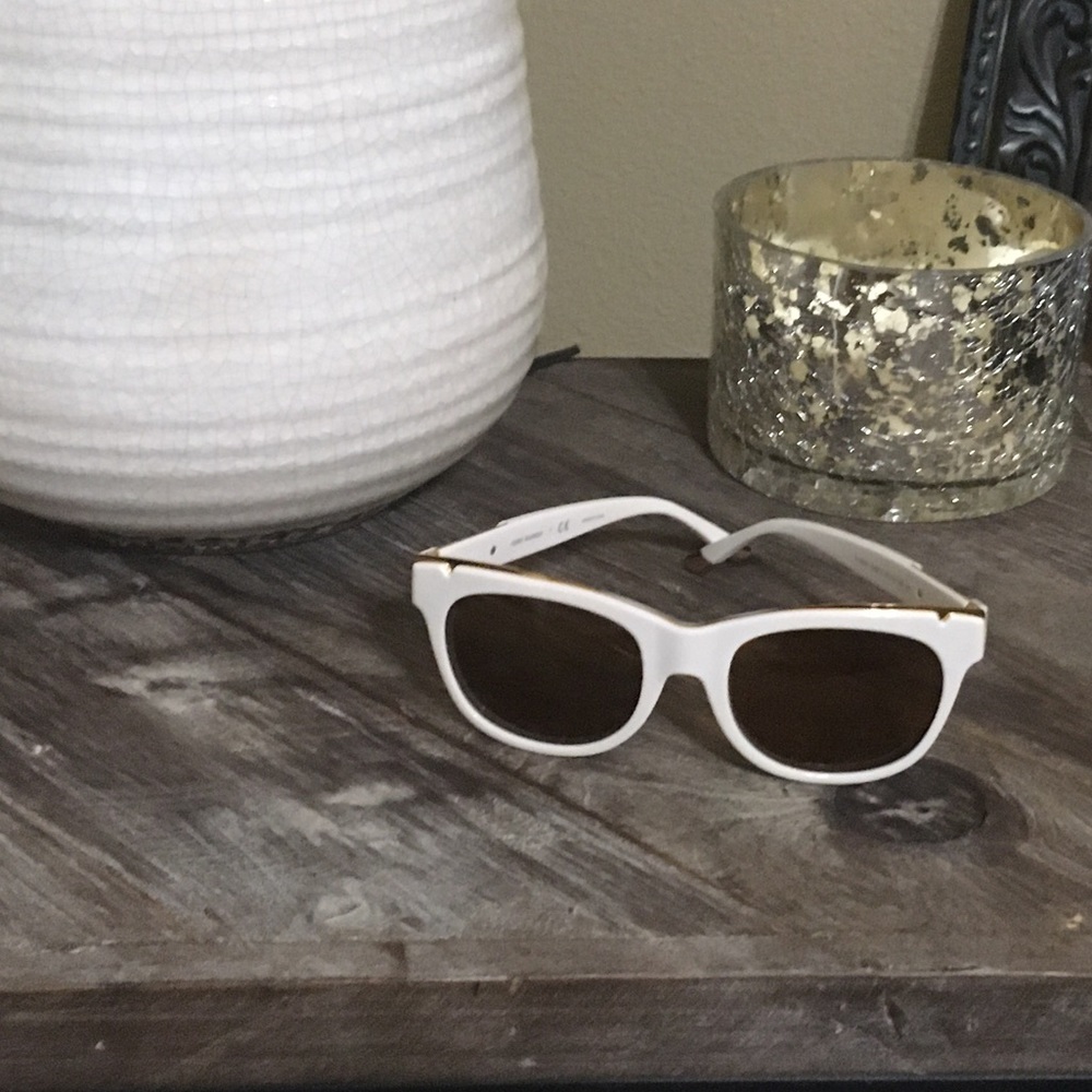 White Tory Burch Sunglasses